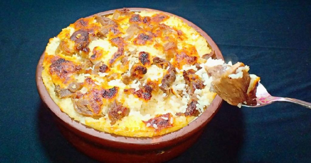 طاجن الرز المعمر باللحمه