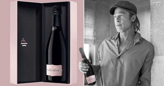 Brad Pitt Is Set to Release a $390 Bottle of Rosé Champagne