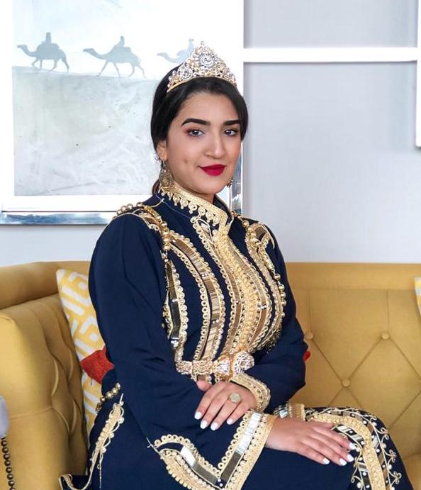 شيماء زنكور من الحسيمة تتألق في المسابقة الدولية لملكة جمال الاطلس 2021