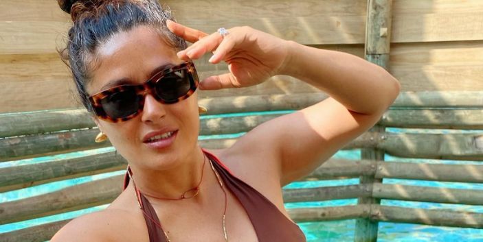 Salma Hayek's Latest Bikini Selfie Is Our 2021 Mood