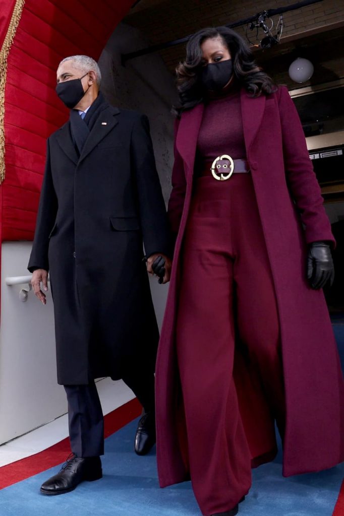 There were numerous striking style moments: the red
