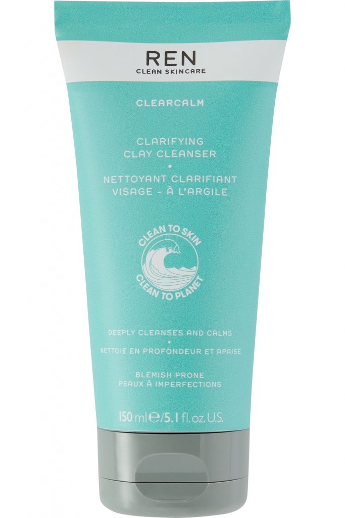 nettoyant clarifiant visage à l'argile Clearcalm de REN