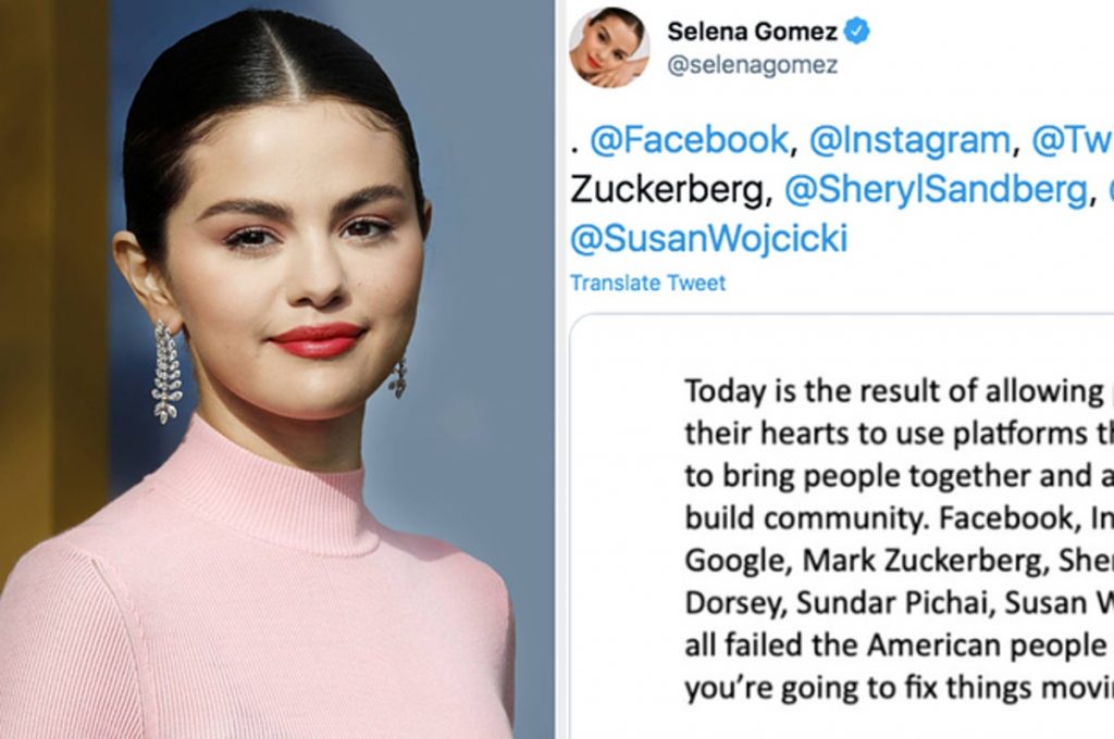 Most recently, Gomez singled out Facebook for allowing disinformation about the COVID-19 vaccine to spread on its platform