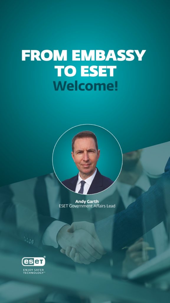 Former British Ambassador Andy Garth joins ESET as Government Affairs Lead