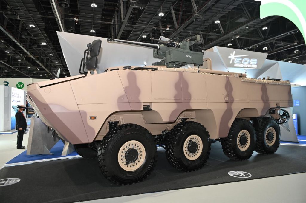 AL JASOOR’s Rabdan 8x8 is First to Integrate NextGen EOS R800 Remote Weapon System