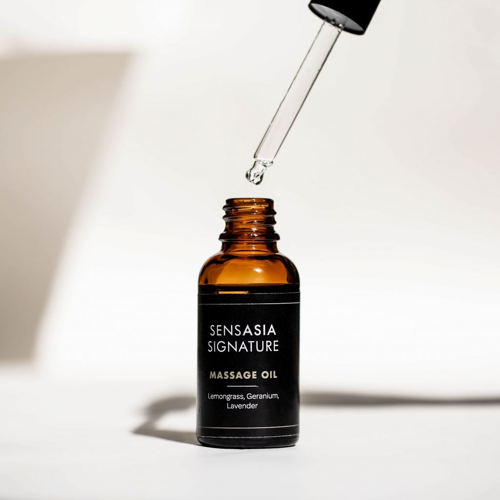 These unique essential oil blends can be worked into skin in SENSASIA’s 50-