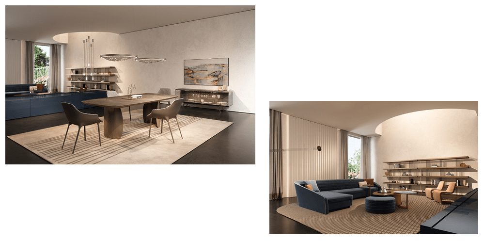 Featuring bold statements and minimalist materials