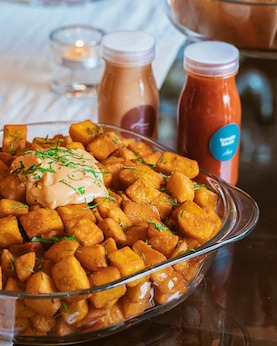 Included in the menu for the Asma At Home delivery service is a number
