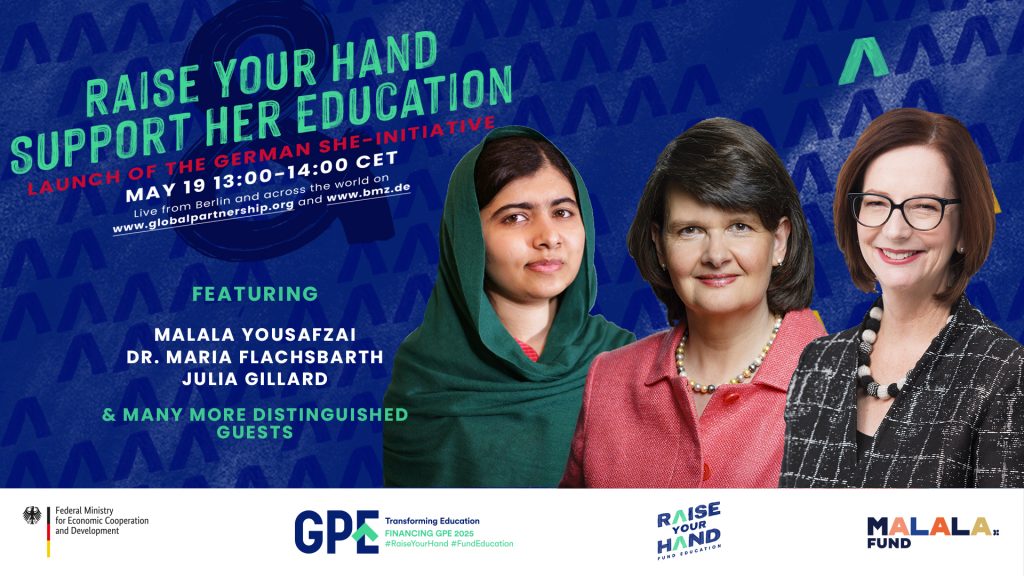 Germany and Ireland pledged €160 million towards the Global Partnership for Education