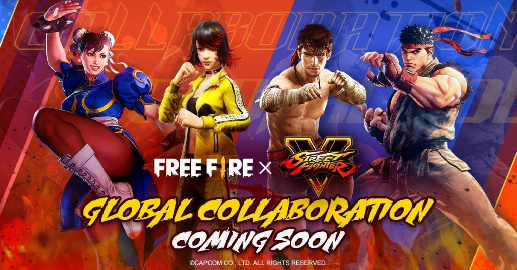 Free Fire Welcomes Street Fighter’s Ryu and Chun-Li