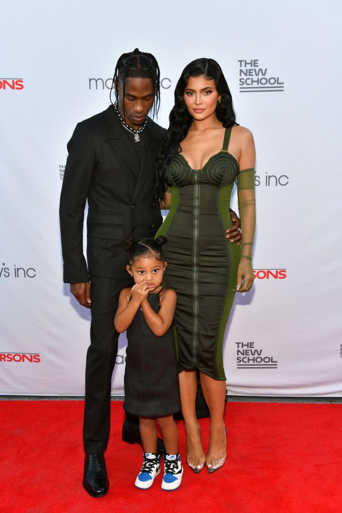 Kylie Jenner and Travis Scott Step Out with Stormi for a Rare Red-Carpet Moment