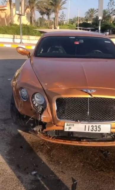 الصور الأولى لسيارة حمو بيكا بعد حادث مارينا