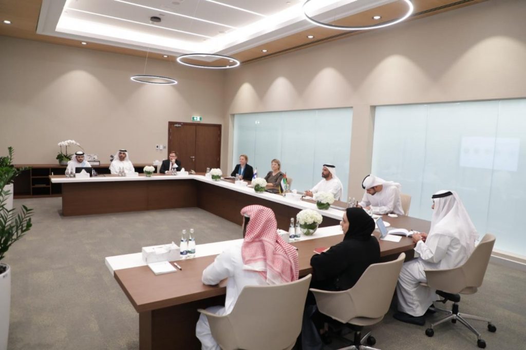 The UAE Space Agency greeted a delegation joined by H.E. Marianne Nissilä, the Ambassador of Finland to the UAE where she was joined by Dr Minna Palmroth