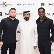 النجمان الرياضيان الأسطوريان حبيب نورماغوميدوف وكلارنس سيدورف