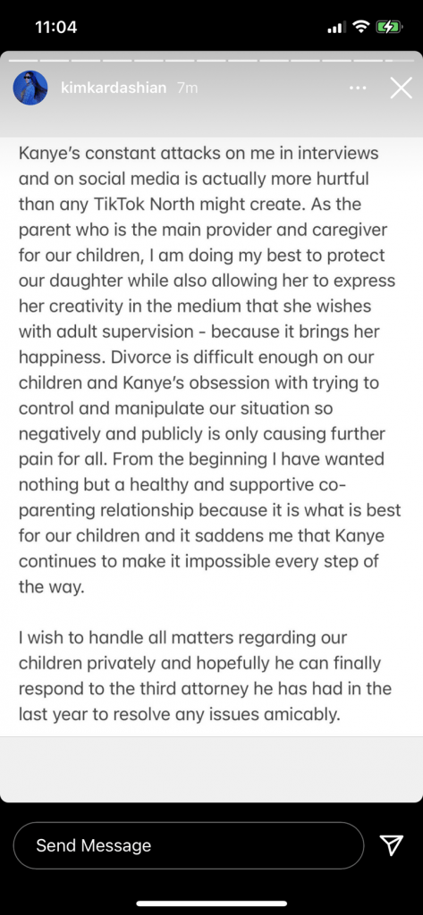 Kardashian wrote