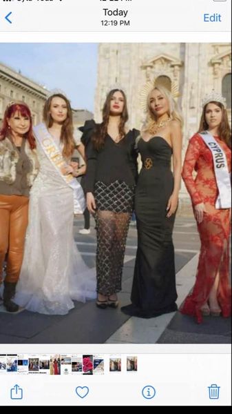 White dress Model Miss Greece Hera Kruja By designer Avelina De Mair Uk Black Dress Merylin Georgiou Top Model Cyorus Blond Model Mirka Miroslava Miss Indonesia Dress by @Sassy  Sara Szymansk Italy Red dress by Loukia Kyriakou Cyorus Model Miss Cyprus Rianna Neophytou