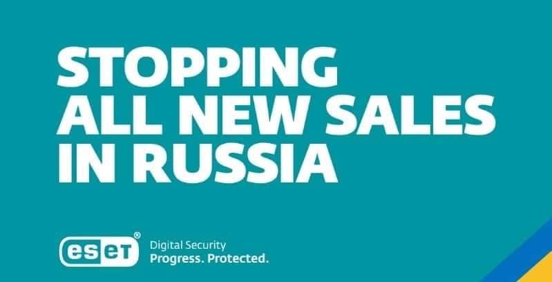 ESET stops all new sales in Russia
