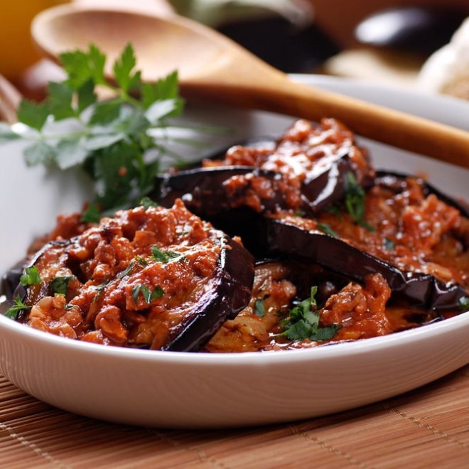 Aaubergines à la marocaine