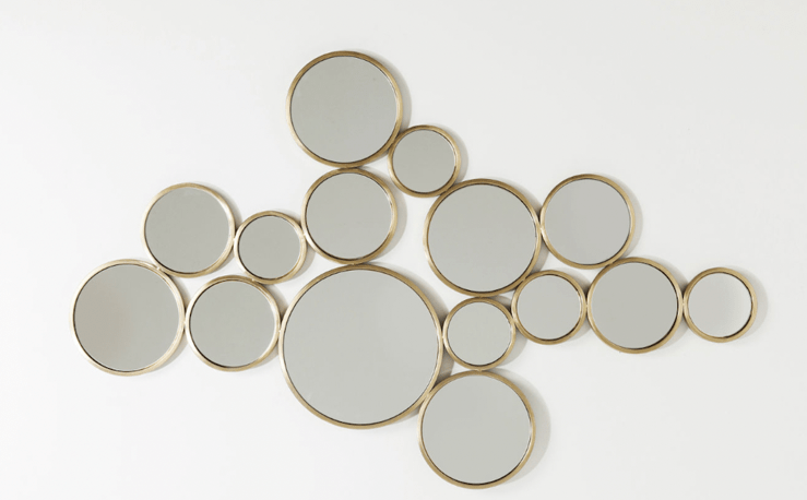 Mirror Bubbles Brass