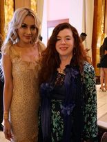 Miss Indonesia  Mirka Miroslava with Petra Terzi president organisation Film festival Greece and Cyprus