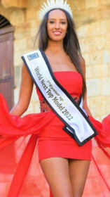 Miss Ukrain Veronika  Ostrovska  dress Robin Rayanian