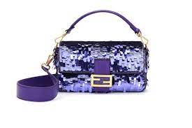  purple sequin Fendi purse