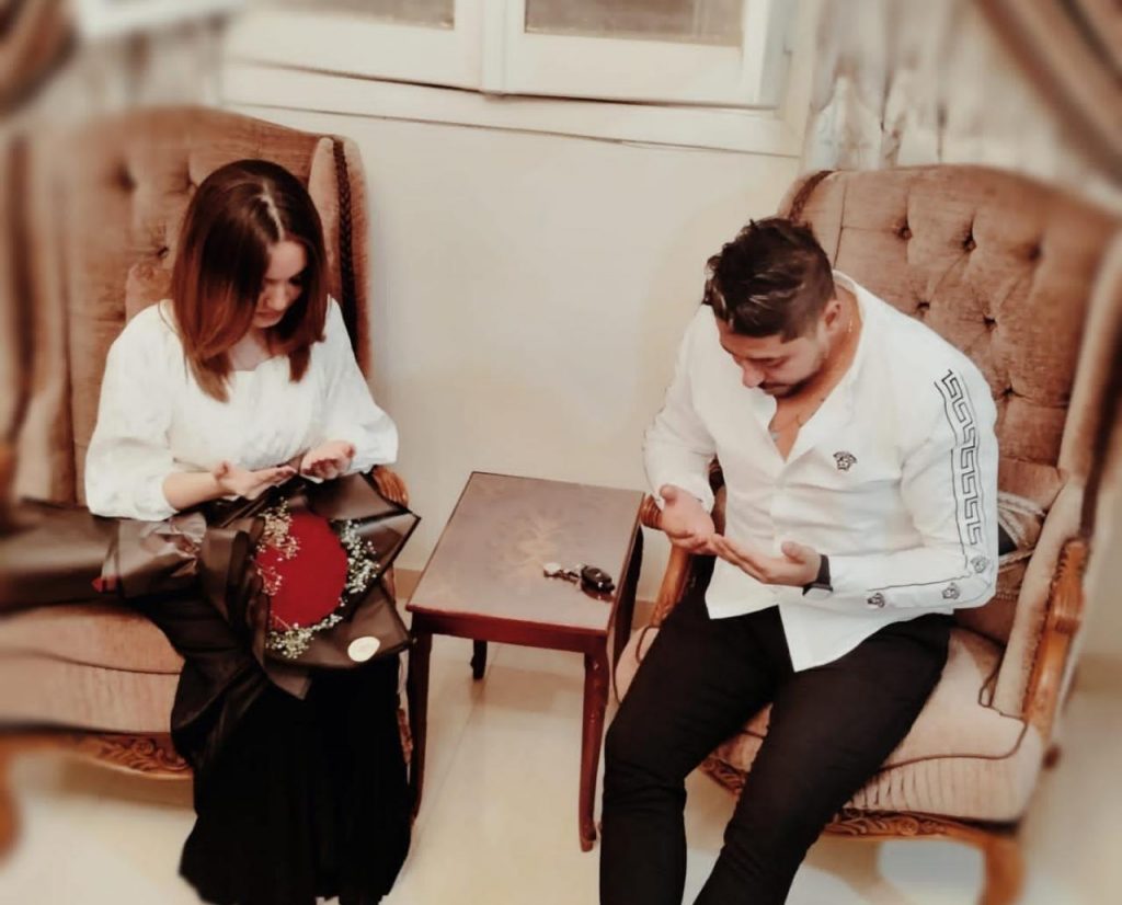خطوبة المطرب إسلام الملاح وحبيبة أشرف