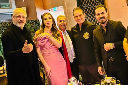 بحضور تامر امين ونزار الفارس المستشار هيثم عياس يحتفل بعيد ميلاده