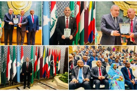 تكريم عربي للمهندس هيثم حسين بجامعة الدول العربية تقديرا لجهوده في خدمة النازحين وإعادة الاعمار