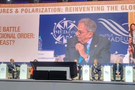 السيد عمرو موسى :نحتاج الى فكر جديد بفكر جديد وشرعية جديدة لقيادة المرحلة المقبلة نحو سلام حقيقي