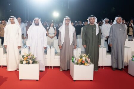 نهيان بن مبارك يشهد حفل تخريج الدفعة ال 14 دفعة غينيس في الجامعة الامريكية في الامارات AUE