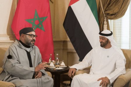 صاحب الجلالة الملك محمد السادس يتلقى التهنئة من رئيس الإمارات بالتتويج بكأس العرب ويشيد بالتنظيم القطري