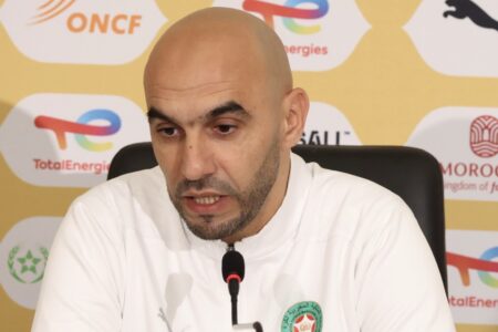 وليد الركراكي مدرب المنتخب المغربي يستهدف التتويج بكأس أمم إفريقيا